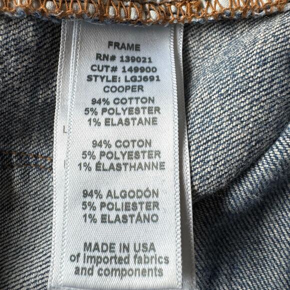 Frame Denim Le Garcon Cooper Relaxed Slim Boyfriend Distressed Jean size 24 - Picture 7 of 12